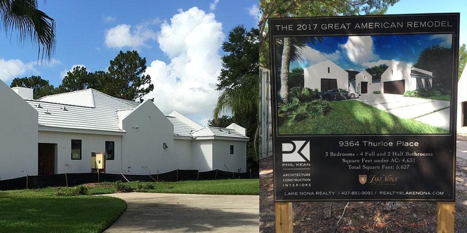 new-american-home-2017 a sign with a house in the background