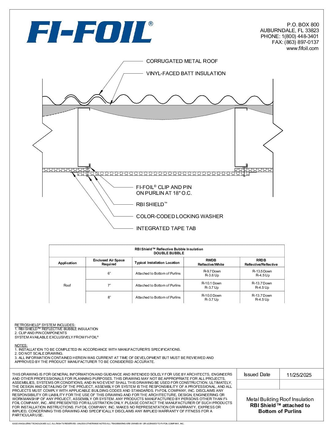 FI-FOIL® Metal Building Retrofit with RetroShield® Over Vinyl-Faced Batt [PDF]
