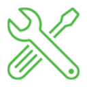 easy-to-install-insulation wrench and screw driver icon | easy installation