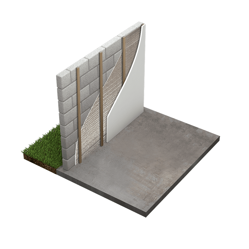 Flex foam core insulation diagram