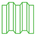 Metal Building Insulation icon representing metal building insulation option