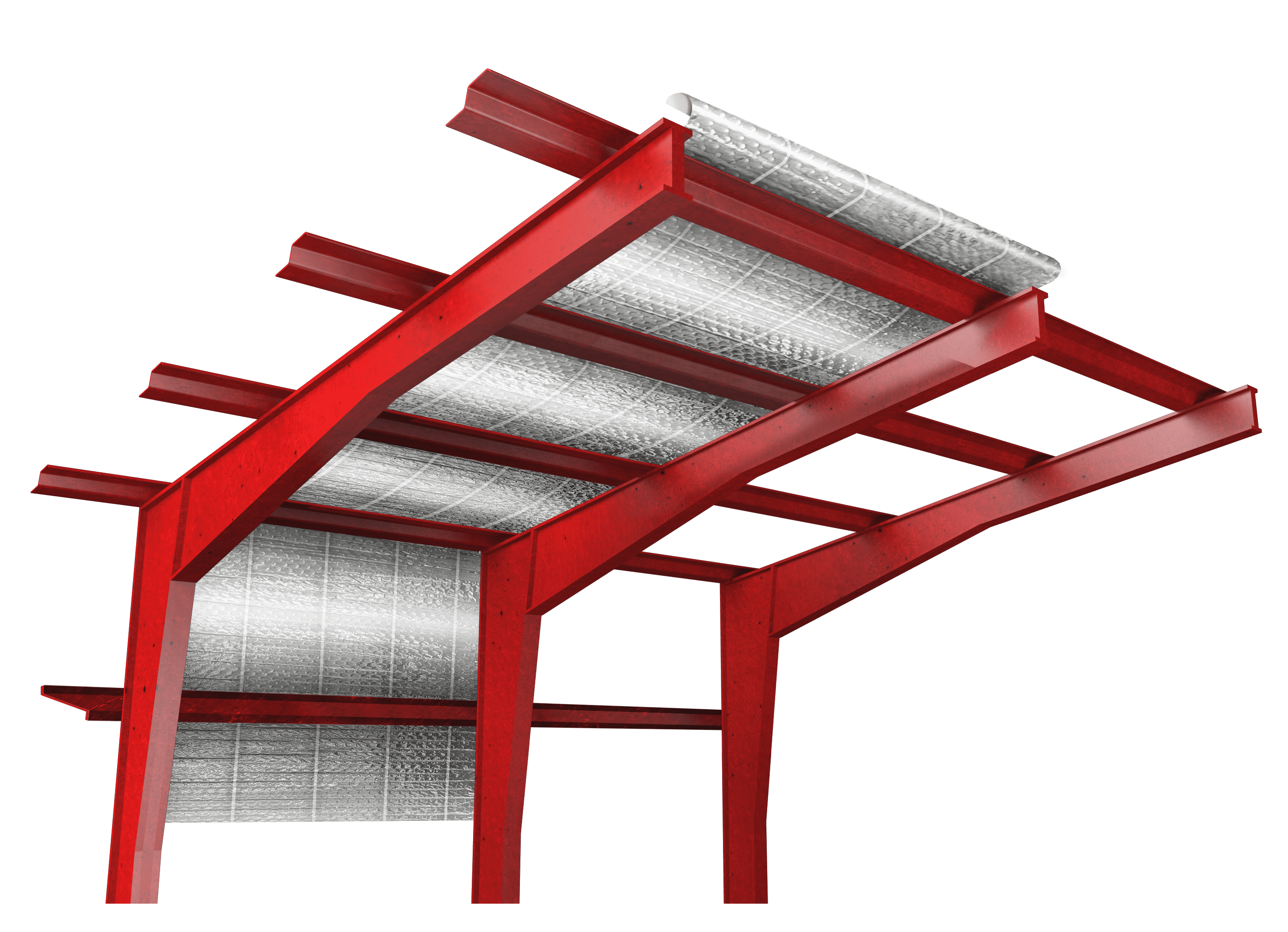 what-is-reflective-insulation-single-bubble single bubble reflective insulation between purlins on new metal building drawing