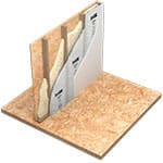 vr plus reflective insulation with spray foam on frame wall drawing