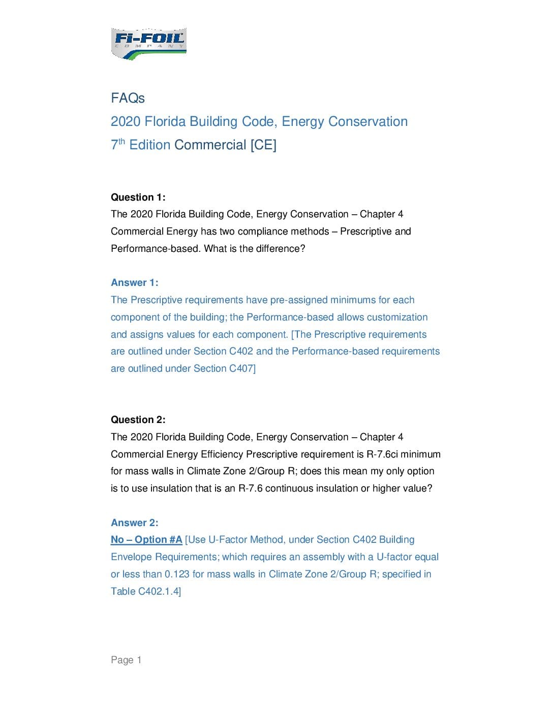 Florida Commercial Building Code 2020 – FAQs