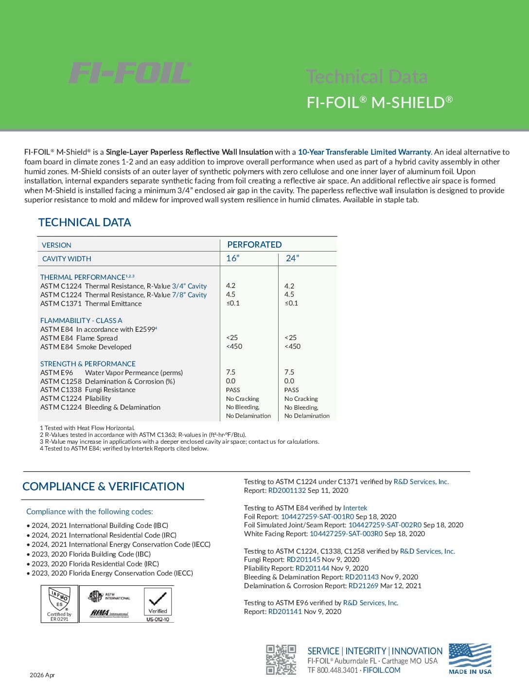 M-Shield-Technical-Data-Sheet M-Shield® Technical Data Sheet