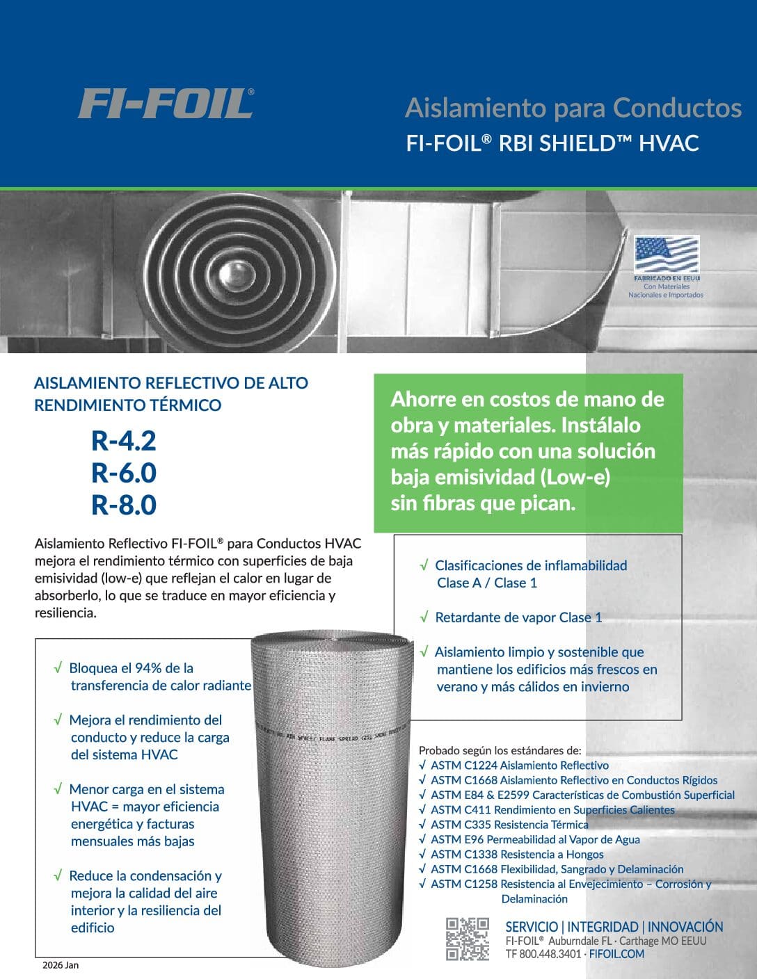RBI Shield™ HVAC Aislamiento para Conductos